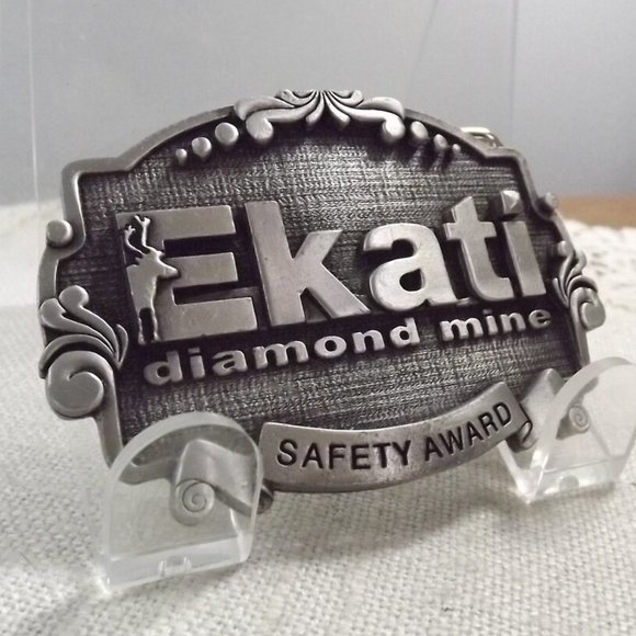 Ekati Diamond Mine Safety Award Belt Buckle - Picture 3 of 7